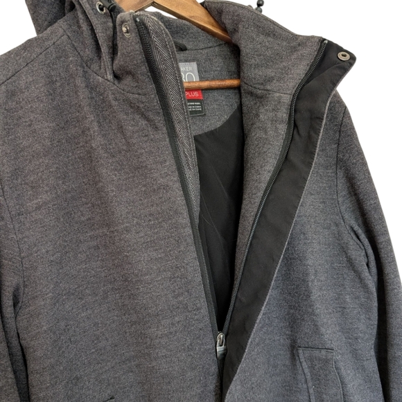 Icebreaker 380 Pure Plus Jacket Men's size Large Merino Lined Winter Coat Grey - Picture 4 of 16